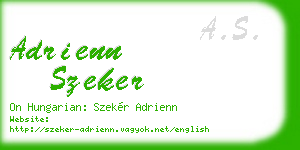 adrienn szeker business card